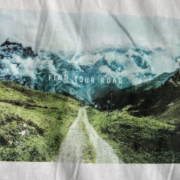 White Graphic Full Sleeved T-Shirt